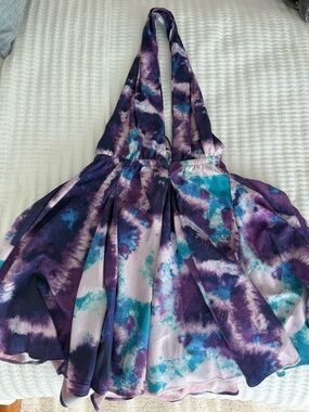 Sunday Up Tie-Dye Halter Dress